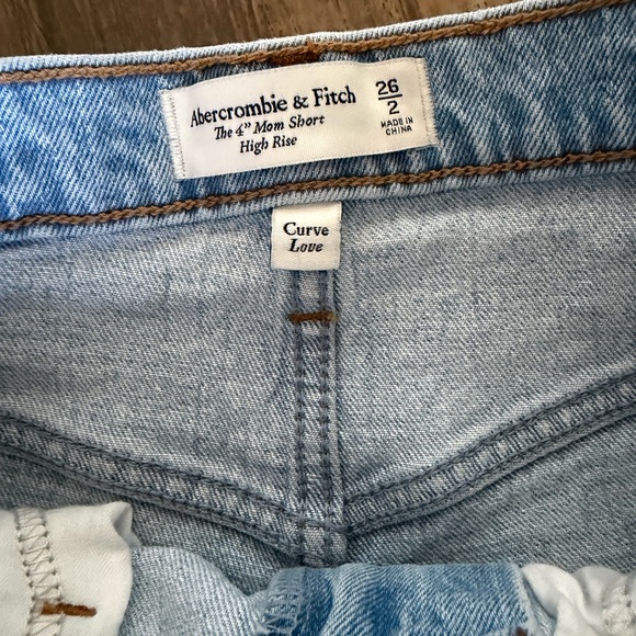 Abercrombie & Fitch Light Blue Jean Shorts - Picture 3 of 3